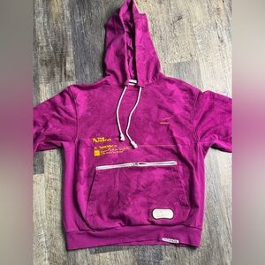 Mens Medium Nike Dri-FIT Hoodie Purple-Gold Athletic Joggers Sold Separately